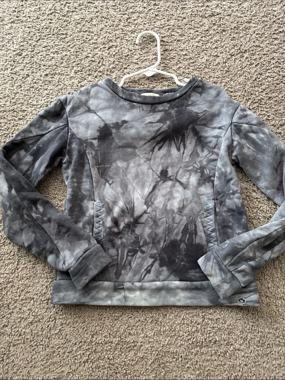 Appaman Gray Tie-Dye Crewneck Sweatshirt